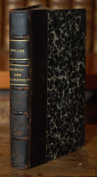 MANUEL DES TRANSPORTS, Chemins de fer - Routes - Voies fluviales, Coll. Manuel Dalloz de Droit Usuel
