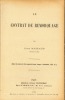 LE CONTRAT DE REMORQUAGE (Extrait des Annales de Droit commercial français, étranger et international, 1928, n°1). MAZEAUD (Léon)
