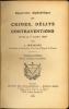 RÉPERTOIRE ALPHABÉTIQUE DES CRIMES, DÉLITS CONTRAVENTIONS, Arrêté au 1er octobre 1928, 3e éd. revue, corrigée et complétée. DERANSART (A.)