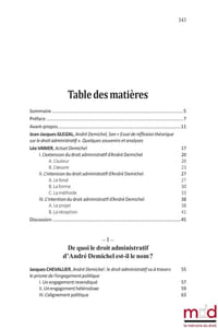 LE DROIT ADMINISTRATIF D’ANDRÉ DEMICHEL Actes du colloque virtuel organisé les 8 et 9 avril 2021 par le CERMUD de l’ULHN sous la dir. de Léo VANIER Préface de Francine DEMICHEL, Avant-propos de Jean-Jacques GLEIZAL coll. Contextes. Culture du droit, t.I