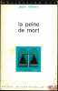 LA PEINE DE MORT, coll. SUP, le juriste. IMBERT (Jean)