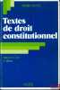 TEXTES DE DROIT CONSTITUTIONNEL, DROIT ET IEP, 3èmeéd. mise à jour et complétée. PACTET (Pierre)