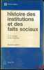 HISTOIRE DES INSTITUTIONS ET DES FAITS SOCIAUX, 6eéd., coll. Précis Dalloz. TIMBAL (Pierre Clément) et CASTALDO (André)