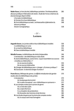 LES BIBLIOTHÈQUES DES JURISTES.     Sous la direction de Noémie GOURDE-BOUCHARD, Mark ANTAKI,  Marie Andrée PLANTE et Alexandra POPOVICI,     Cet ...