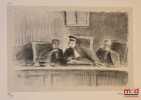AU PALAIS, 12 lithographies originales en portefeuille tir&eacute;es &agrave; cinquante exemplaires, toutes les planches sont sign&eacute;es par l’artiste. HANNY (L.)