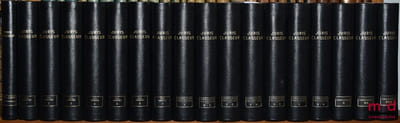 JURIS-CLASSEUR: CODE CIVIL, art.1 à 2488-5 (complet en 36vol., 2020); Table alphabétique (complet en 1vol.) et Annexes (complet en 7vol.) sous la direction de Alex WELL, Pierre CATALA, Philippe SIMLER, et Laurent LEVENEUR; COPROPRIÉTÉ, (complet en 3vol., 2023) sous la direction de Matthieu Poumarède; FORMULAIRES PROCÉDURE sous la direction de Hervé Croze (complet en 7vol., 2020);