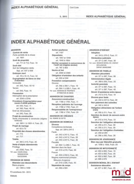 JURIS-CLASSEUR: CODE CIVIL, art.1 à 2488-5 (complet en 36vol., 2020); Table alphabétique (complet en 1vol.) et Annexes (complet en 7vol.) sous la ...