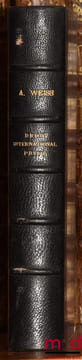 MANUEL DE DROIT INTERNATIONAL PRIVÉ, 2eéd. revue et mise au courant. WEISS (André)