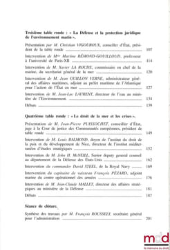 DROITS MARITIMES ET DÉFENSE, Actes du colloque des 28 et 29 mars 1966. [Colloque]