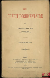 DU CRÉDIT DOCUMENTAIRE, 2èmeéd.