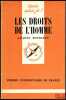 LES DROITS DE L’HOMME, coll. Que sais-je?. MOURGEON (Jacques)