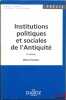 INSTITUTIONS POLITIQUES ET SOCIALES DE L'ANTIQUITÉ. HUMBERT (Michel)
