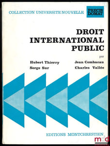 DROIT INTERNATIONAL PUBLIC, 3èmeéd., Coll. Précis Domat