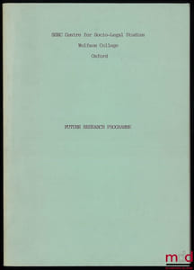FUTURE RESEARCH PROGRAMME