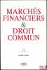 MARCHÉS FINANCIERS & DROIT COMMUN. PELTIER (Frédéric)