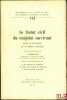 LE STATUT CIVIL DU CONJOINT SURVIVANT dans la pratique en en droit comparé, sous la dir. de J.Renauld, Bibl. de la Faculté de Droit de l’Université ...