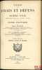 TARIF DES FRAIS ET D&Eacute;PENDS EN MATI&Egrave;RE CIVILE (D&Eacute;CRET DU 15AOUT 1903). Guide pratique avec un appendice comprenant 30tableaux de droits allou&eacute;s, 190 ...