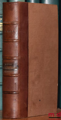 MANUEL PRATIQUES DES TRIBUNAUX MILITAIRES. Nouvlle éd. contenant: 1° Le Code de justice militaire pour l’Armée de Terre; 2°Un extrait du Code de l’instruction criminelle; 3°La loi sur le recrutement de l’armée; 4°La loi relative à la réserve de l’armée active, à l’armée territoriale et à sa réserve; 5° Le code pénal ordinaire, annoté; 6°Les lois spéciales, les Décrets, Arrêts de la Cour de cassation applicables aux Tribunaux militaires; 7°Un formulaire des actes de la procédure militaire; précédé D’UN DICTIONNAIRE RAISONNÉ sur l’organisation, la compétence et la procédure des tribunaux militaires
