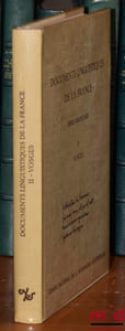 DOCUMENTS LINGUISTIQUES DE LA FRANCE (Série française), Publiés par Jacques Monfrin avec le concours de Lucie Fossier, t.II : Chartes en langue française antérieures à 1271, conservées dans le département des Vosges, coll. Documents, Études et Répertoires publiés par l’institut de recherche et d’histoire des textes, vol.XX