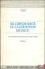 DE L’IMPORTANCE DE LA DÉFINITION EN DROIT, Les Conférences du Centre de droit privé, vol.IX, coll. de la Faculté de Droit - Université libre de ...