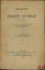 MONOGRAPHIES DE DROIT PUBLIC, Droit- État- Responsabilité civile de l’État- Représentation proportionnelle- Lois fondamentales en Russie. COMBOTHECRA ...