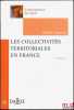 LES COLLECTIVITÉS TERRITORIALES EN FRANCE, 3eéd., coll. Connaissance du Droit. VERPEAUX (Michel)