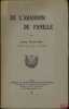 DE L’ABANDON DE FAMILLE. SAILLARD (Henry)