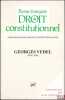 GEORGES VEDEL (1910-2002), Numéro hors-série mai2004, REVUE FRANÇAISE DE DROIT CONSTITUTIONNEL, Numéro réalisé avec le concours du ministère de la ...