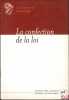 LA CONFECTION DE LA LOI, Rapport du groupe de travail de l’Académie des sciences morales et politiques, dir.Roland Drago. [Collectif]