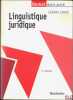 LINGUISTIQUE JURIDIQUE, 2eéd., coll. Domat Droit privé. CORNU (Gérard)