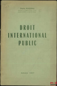 DROIT INTERNATIONAL PUBLIC