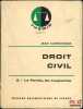 DROIT CIVIL:  t.II: La Famille, Les Incapacit&eacute;s (11e&eacute;d. mise &agrave; jour, 1979) ; [mq. t.I, III et IV]. CARBONNIER (Jean)