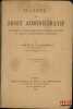 MANUEL DE DROIT ADMINISTRATIF, 2e&eacute;d. mise &agrave; jour. LAUBAD&Egrave;RE (Andr&eacute; de)