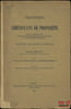 TRANSFERTS ET CERTIFICATS DE PROPRI&Eacute;T&Eacute;, La loi du 26mars 1927, Le d&eacute;cret d’administration publique du 9mai 1928 et leurs applications pratiques, ...