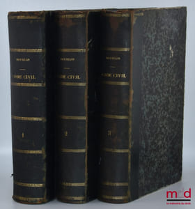 RÉPÉTITIONS ÉCRITES SUR LES TROIS EXAMENS DE CODE NAPOLÉON, CONTENANT L’EXPOSÉ DES PRINCIPES GÉNÉRAUX, LEURS MOTIFS ET LA SOLUTION DES QUESTIONS THÉORIQUES, 7eéd. revue et corrigée, Suivie d’un formulaire complet du Code Napoléon