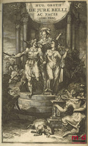 HUGONIS GROTII DE JURE BELLI AC PACIS LIBRI TRES, In quibus Jus Naturæ & Gentium, item juris Publici præcipua explicantur. EDITIO NOVISSIMA cum Annotatis Auctoris, ex postrema ejus ante obitum cura. Accesserunt ANNOTATA in Epistolam Pauli ad Philemonem, Dissertatio de Mari libero, & Libellus singularis de Æquitate, Indulgentia & Facilitate, quem NICOLAUS BLANCARDUS Belga Leidensis è codice Autoris descripsit & vulgavit. Nec non JOANN. FRID. GRONOVII V.C. Notæ in totum opus de Jure Belli ac Pacis