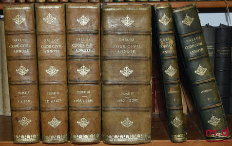 NOUVEAU CODE CIVIL annoté et expliqué d’après la jurisprudence et la doctrine avec le concours de M.Kœhler et de M.St. de Lanzac de Laborie et la collaboration de plusieurs magistrats et jurisconsultes, t.I à IV : 1900 à 1905; ADDITIONS: t.I: jusqu’au 1eroctobre 1920; t.II : du 1eroctobre 1920 au 15 avril 1932