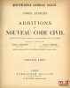 NOUVEAU CODE CIVIL annot&eacute; et expliqu&eacute; d’apr&egrave;s la jurisprudence et la doctrine avec le concours de M.Kœhler et de M.St. de Lanzac de Laborie et la ...