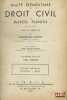 TRAIT&Eacute; &Eacute;L&Eacute;MENTAIRE DE DROIT CIVIL avec le concours de Jean Boulanger revu et compl&eacute;t&eacute; par G. Ripert; t.I: Principes g&eacute;n&eacute;raux, Personnes, Biens, 3e&eacute;d.; ...