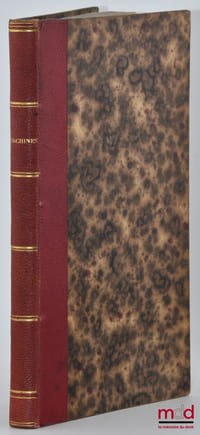 AESCHINIS ORATIONES, Curavit Fridericus Franke