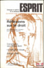 R&Eacute;FLEXIONS SUR LE DROIT: Sorel, Montesquieu, Constant et les droits de l’homme, Esprit, Changer la culture et la politique, mars 1983. [Esprit]