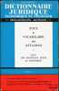 DICTIONNAIRE JURIDIQUE&Eacute;CONOMIQUE ET FINANCIER, coll. &laquo;documents actuels&raquo;. LEMEUNIER (F.)