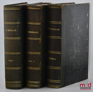 RÉPÉTITIONS ÉCRITES SUR LES TROIS EXAMENS DE CODE NAPOLÉON, CONTENANT L’EXPOSÉ DES PRINCIPES GÉNÉRAUX, LEURS MOTIFS ET LA SOLUTION DES QUESTIONS THÉORIQUES, 7eéd. revue et corrigée, Suivie d’un formulaire complet du Code Napoléon
