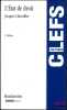 L’&Eacute;TAT DE DROIT, 5e&eacute;d., coll. Clefs/Politique. CHEVALLIER (Jacques)