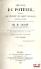 ŒUVRES DE POTHIER CONTENANT LES TRAIT&Eacute;S DU DROIT FRAN&Ccedil;AIS, nouvelle &eacute;dition mise en meilleur ordre et publi&eacute;e par les soins de M.DUPIN, augment&eacute;e ...