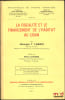 LA FISCALIT&Eacute; ET LE FINANCEMENT DE L’HABITAT AU LIBAN, Pr&eacute;face de P.LAVIGNE, Biblioth&egrave;que de science financi&egrave;re, t. XXII, Ouvrage honor&eacute; d’une ...