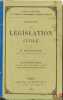 ÉLÉMENTS DE LÉGISLATION CIVILE, 4ème année conforme aux programmes de 1886 pour l’enseignement secondaire spécial, coll. Cours d’études à l’usage de ...