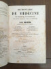 Dictionnaire de médecine de Chirurgie, de Pharmacie, des Sciences accessoires et de l'art vétérinaire. Onzième édition entièrement refondue. ouvrage ...