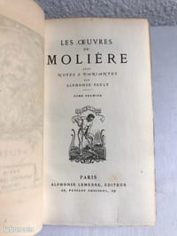 Œuvres de Molière / Pauly / Reliure R. Petit