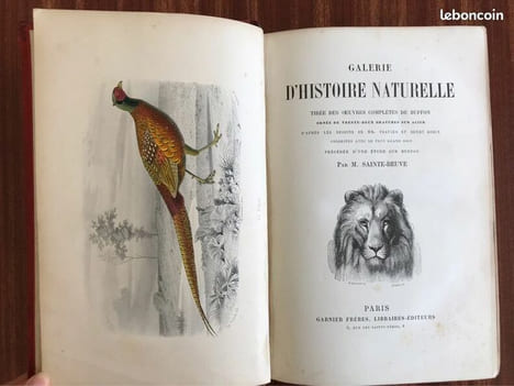 Galerie d'histoire naturelle tirée des œuvres complètes de Buffon : 32 gravures couleurs. undefined